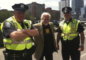 davidji taking a TIME-IN with Boston's finest.
